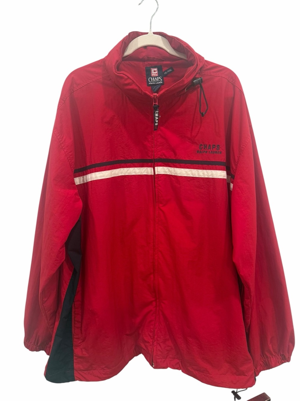Ralph Lauren Chaps Vintage Red WIndbreaker Mens XXL Nautical
